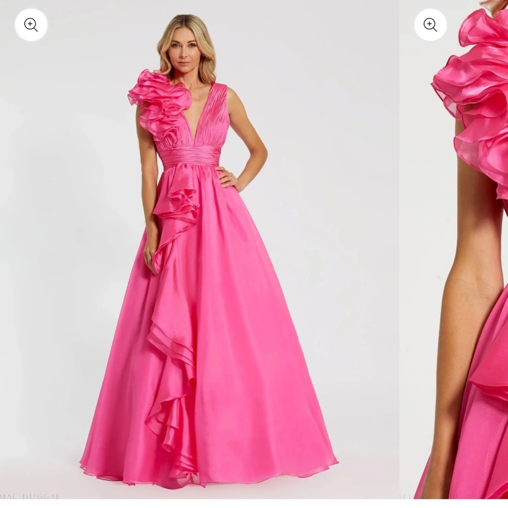 Mac Duggal Vibrant Pink Ball Gown  #48856